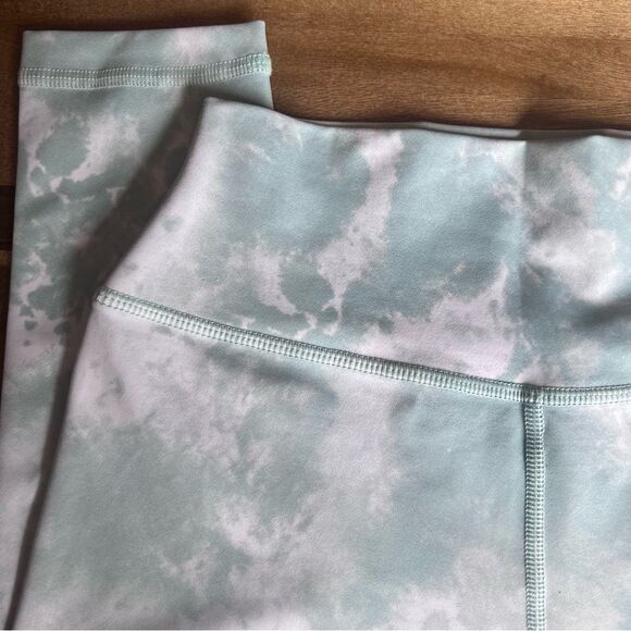 Kavala Seafoam Green-Blue Tie Dye High Waist Leggings - Picture 8 of 14
